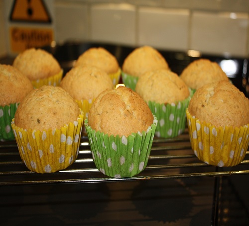 lime and coconut muffins